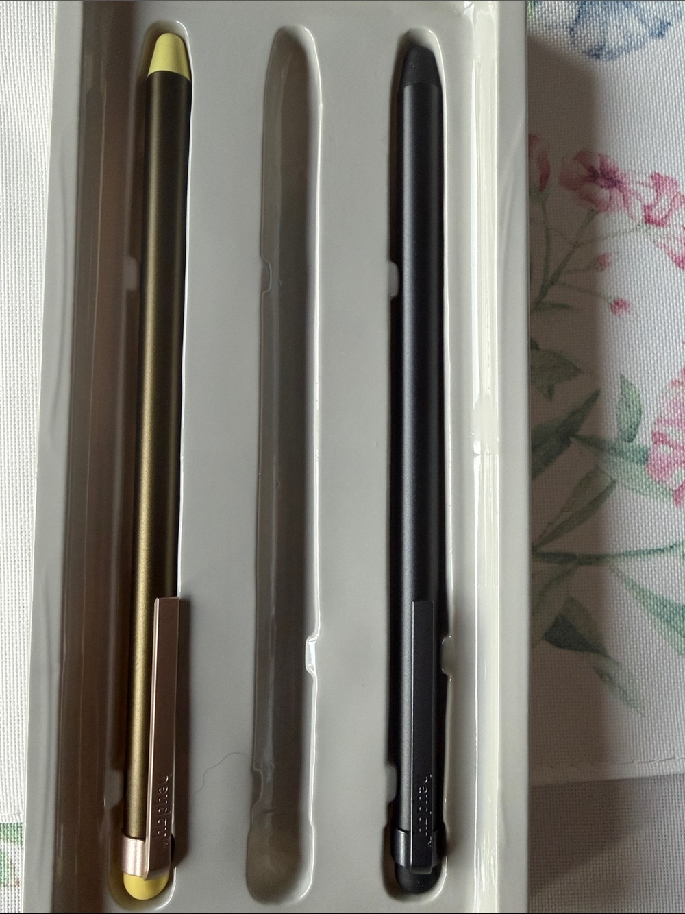 heyday Gold/ green and Black Active Stylus Pens - 2 Pack